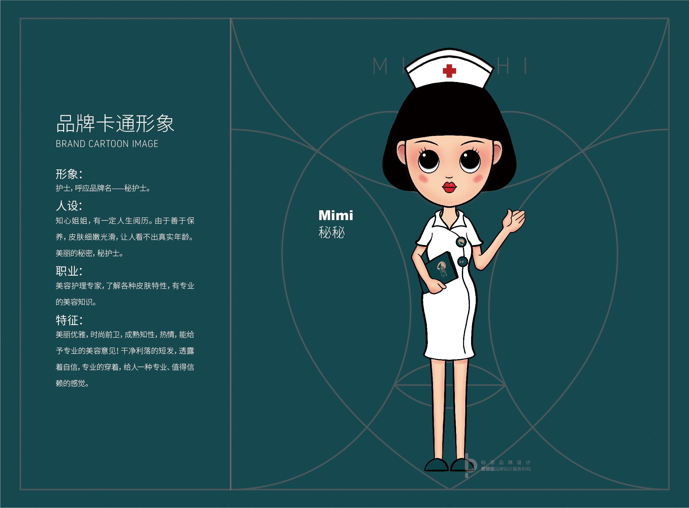 秘護士個人護理-化妝品美妝品牌logo設(shè)計-卡通形象-吉祥物設(shè)計-商標(biāo)設(shè)計-VI系統(tǒng)-標(biāo)派微型VI-品牌策劃設(shè)計