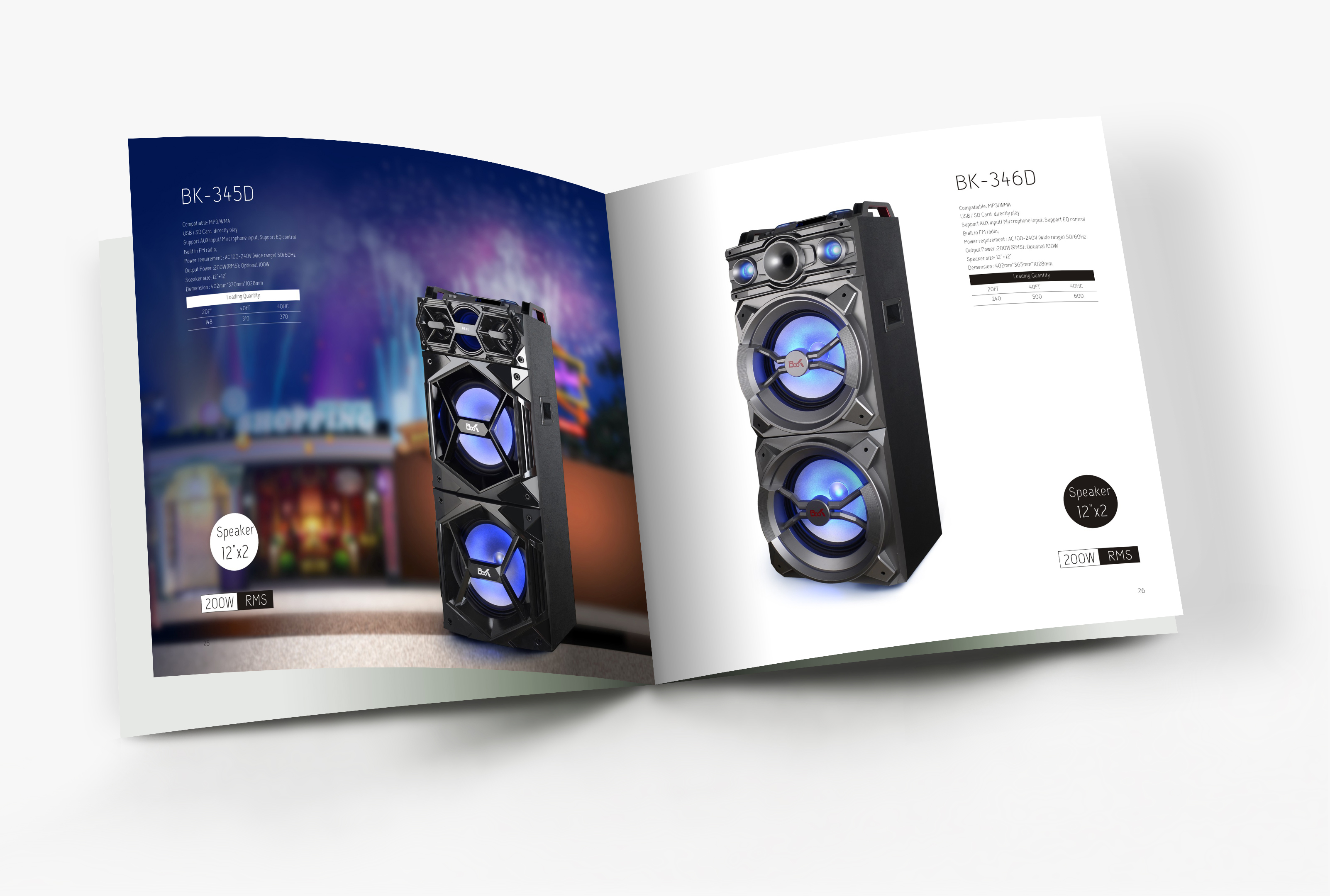 產品畫冊設計，音響畫冊設計印刷